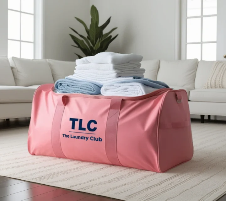 TLC bag in living room